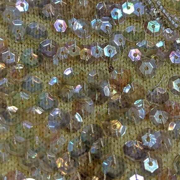 Vintage 60's Sequined Beaded Sweater Tank Top EUC! - Picture 14 of 15